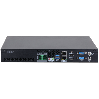 DISPOSITIVO DE VIDEO INTELIGENTE DAHUA 16CH 16MP IP METADATA / IVS / RECON. FACIAL / ALARMA RJ45