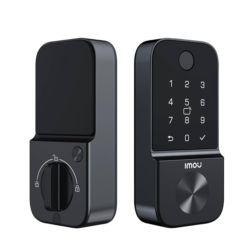 CERRADURA PUERTA IMOU INTELIGENTE HUELLA CONTRASEÑA TARJETA WIFI / ALEXA GOOGLE ALICE SIRI