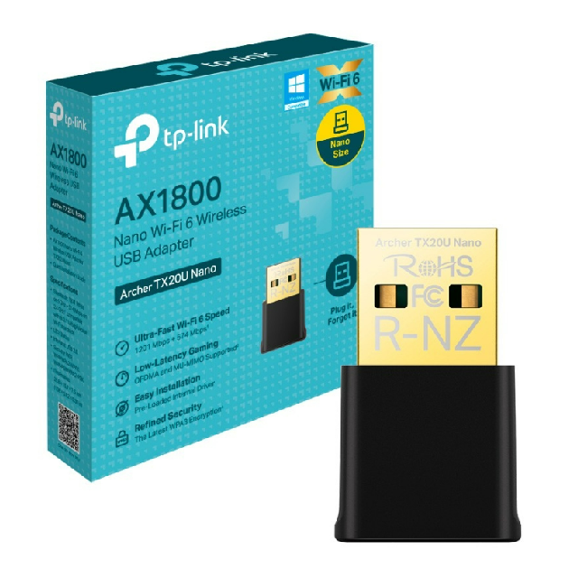 ADAPTADOR DE RED USB TPLINK AX1800 WIFI6