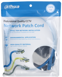PATCH CORD UTP DAHUA CAT6 100% COBRE - 1M AZUL