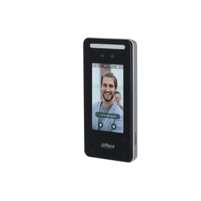 CONTROL DE ACCESO DAHUA FACIAL DUAL CAM QR CONTRASEÑA TARJETA TACTIL 4.3" TCP IP WIFI IP65 1 PUERTA