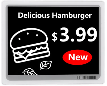 ETIQUETA DE ESTANTE ELECTRONICA DAHUA ESL 7.5" NFC PANTA BWR