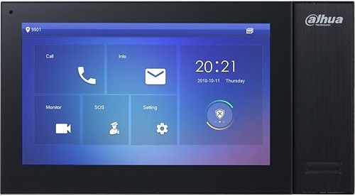 MONITOR VIDEO PORTERO DAHUA 7" TACTIL / 8GB SD / MICROFONO + SPEAKER / TCP IP POE