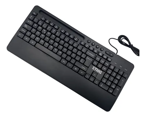 TECLADO STRIG MULTIMEDIA USB NEGRO