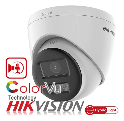 DOMO HIKVISION 3K 2.8MM SMART HYBRID LIGHT AUDIO + MIC (BIDIRECCIONAL) METAL