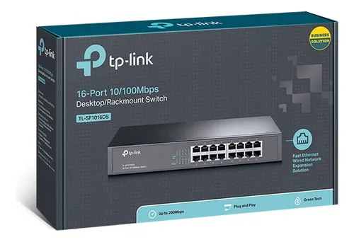 SWITCH OMADA TP LINK 16 PUERTOS 10/100M RACK-DESKTOP