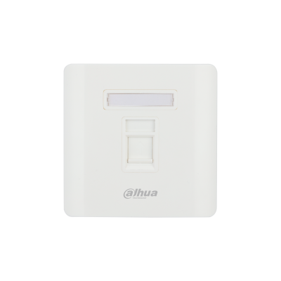 FACE PLATE DAHUA 1 TOMA CON CUBIERTA ANTIPOLVO 3.39" X 3.39" X 0.59"