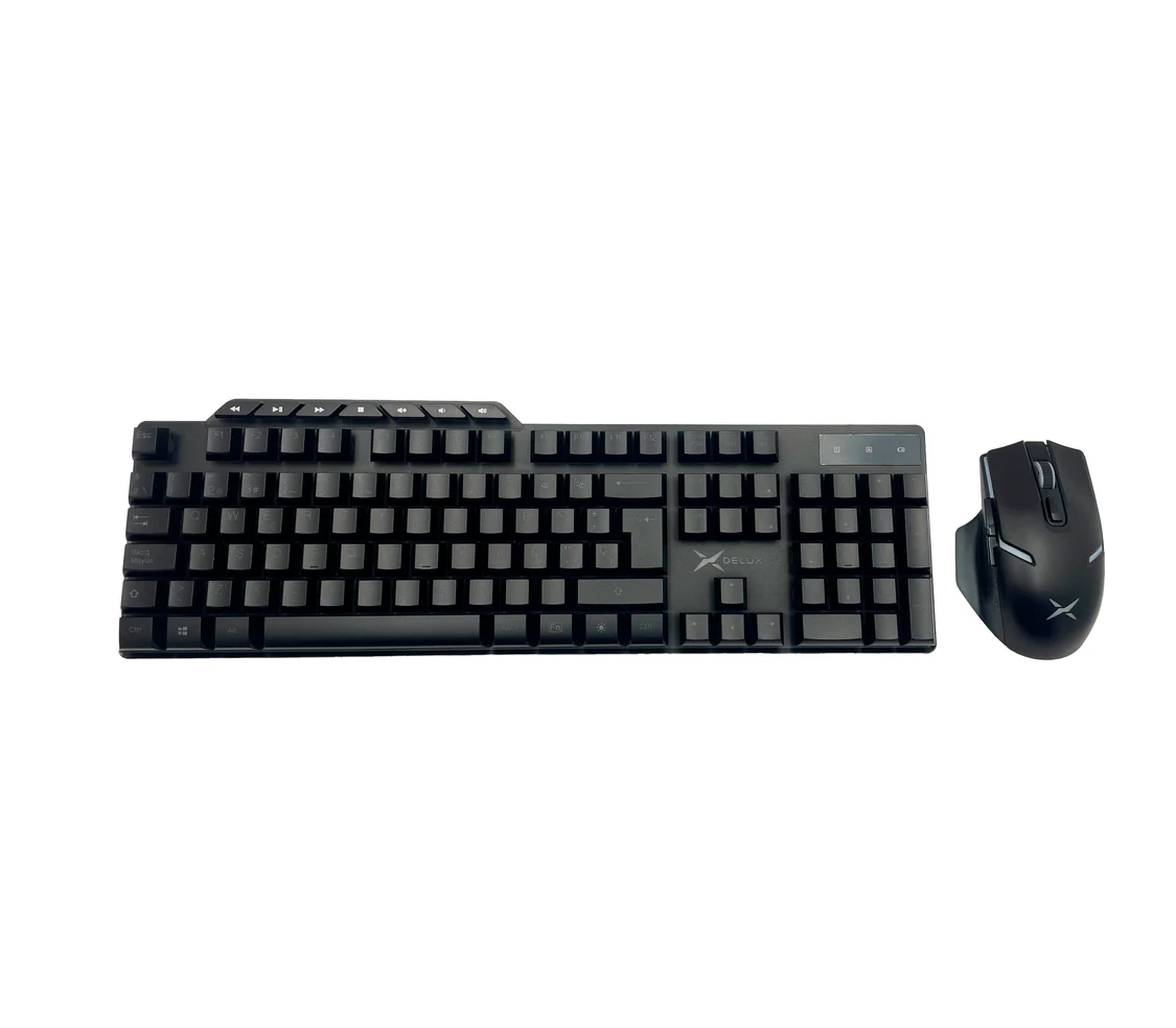 COMBO TECLADO MOUSE DELUX INALAMBRICO RECARGABLE