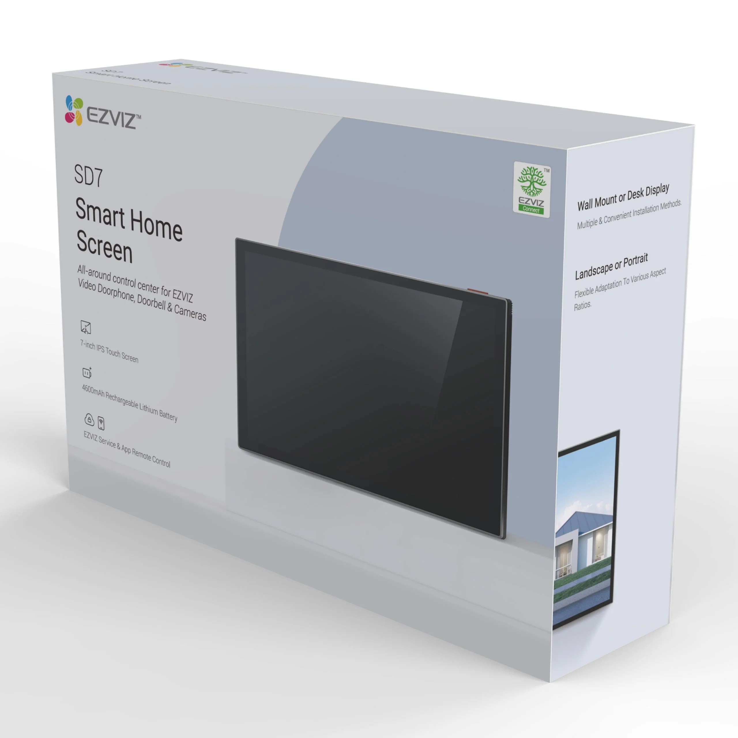 MONITOR EZVIZ SD7 TACTIL IPS 7" RECARGABLE WIFI AUDIO MIC