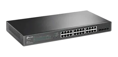 SWITCH TP-LINK 28 GIGABIT SMART 24 POE+ 4SFP 250W - OMADA