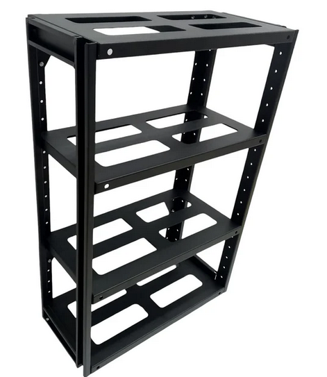 RACK DE 4 PISOS PARA BANCO DE BATERIAS 88,6X58,4X28CM