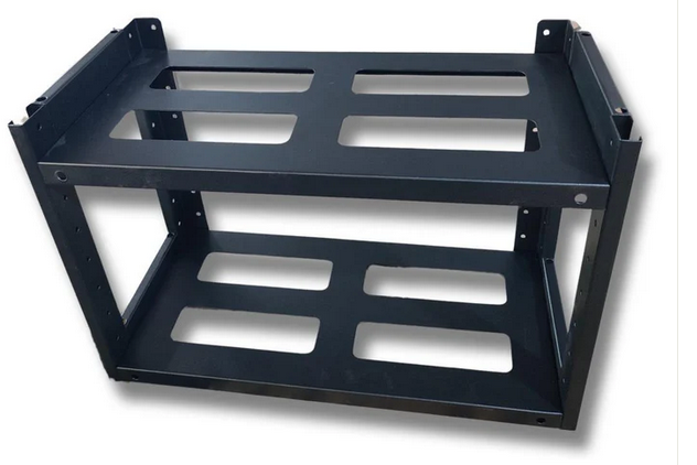 RACK DE PISO ABIERTO PARA BATERIA 12V 100AH 400X200X390MM