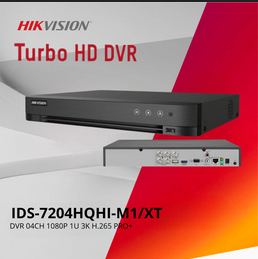 DVR HIKVISION ACUSENSE 4CH 3K 5MP H.265PRO+ RECON. FACIAL AUDIO 2 VIAS