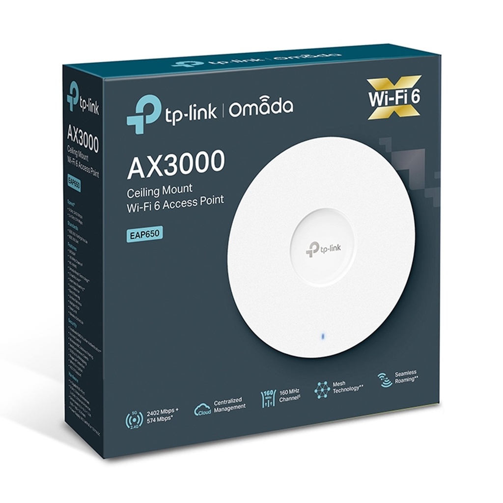 ACCESS POINT AX3000 EAP650 GIGABIT MESH WIFI6 - OMADA