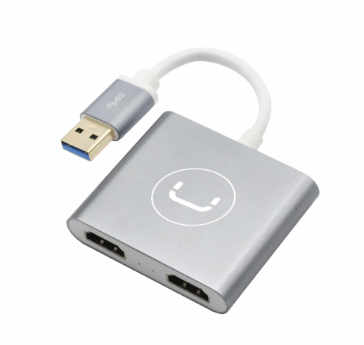 ADAPTADOR UNNO TEKNO USB 3.0 A DUAL HDMI