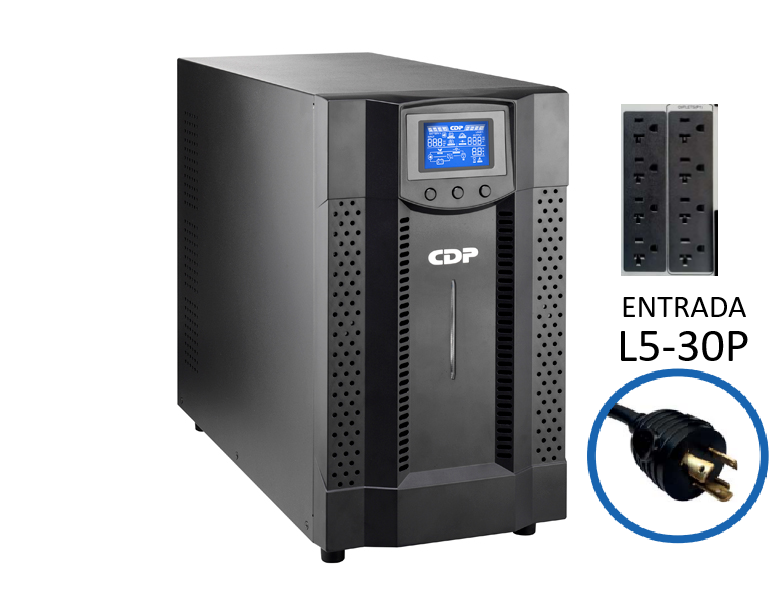 UPS CDP 3000VA/3000W ONLINE SENOIDAL 120V L5-30P 8T 6X9AMP